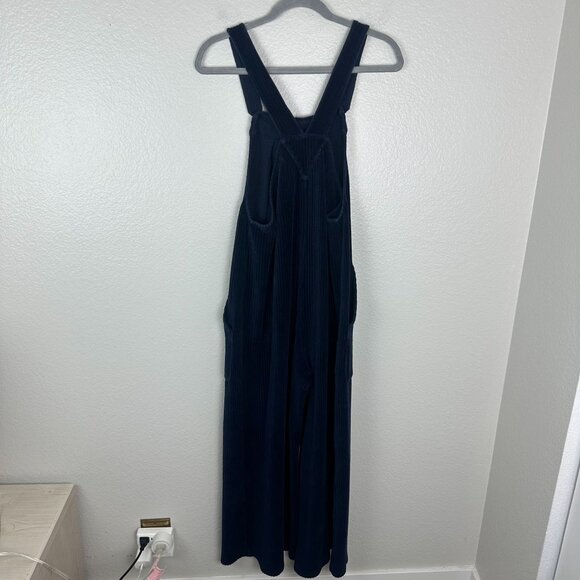 Madewell Texture & Thread Velour Corduroy Overalls M Boho Minimalist Soft - Picture 7 of 10